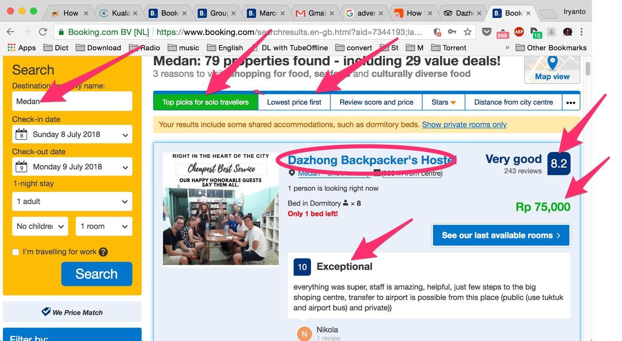 Asrama Dazhong Backpacker's Medan